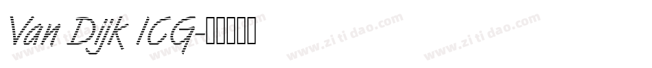 Van Dijk ICG字体转换